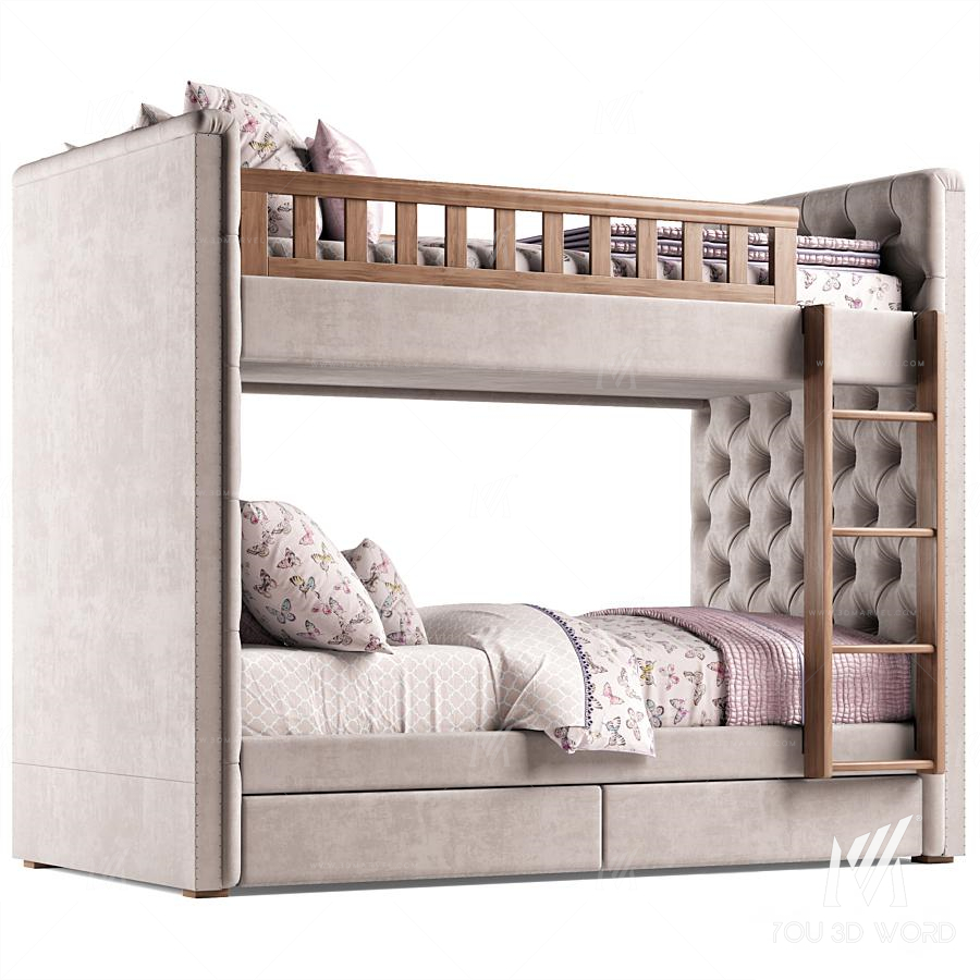 RH Chesterfield Bed